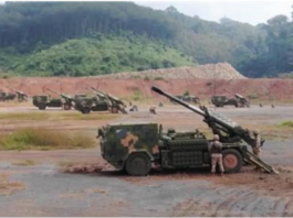 중국-미얀마 국경에서 실시한 중국군 군사훈련