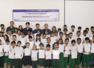 신한은행 양곤지점, 취약계층 학생 장학금 전달 신한은행 CSR활동