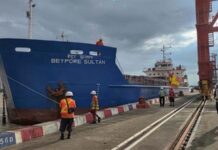 미얀마-태국 국경 해상무역, 양곤-꼬따웅-라농 컨테이너 운송 시작