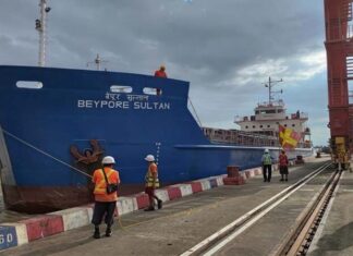 Ranong-Kawthaung-Yangon 해상운송, Kawthaung에서 반드시 통관 검사