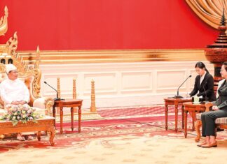 주미얀마 중국대사관 신임대사 신임장 수락