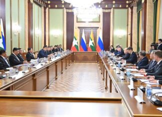 미얀마-러시아, 투자 협정 체결… 에너지·인프라 협력 강화