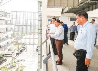 민아웅흘라잉 위원장, 양곤 대학교 및 도시 개발 상황 점검