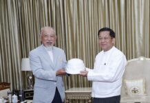 일본 특사, 미얀마 지진 피해 구호 장비 지원