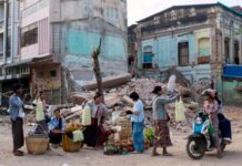 강진 이후 만달레이 인근에서 계속되는 여진 발생…주민들 우려 커져