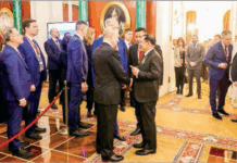 민아웅흘라잉, 러시아 전승절 만찬 참석