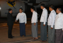 민아웅흘라잉, 러시아 전승절 80주년 행사 참석 후 귀국