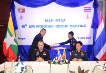 미얀마-태국 공군 협력 강화: 제10차 MAF-RTAF 항공 실무회의 성료