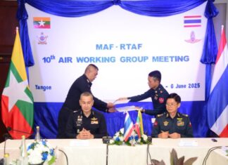 미얀마-태국 공군 협력 강화: 제10차 MAF-RTAF 항공 실무회의 성료