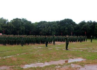 미얀마 국방부 15기 훈련생 입소식 개최