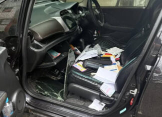 양곤 대낮, 야외 주차 차량 유리 파손 및 도난 시도…주차장 안전 비상