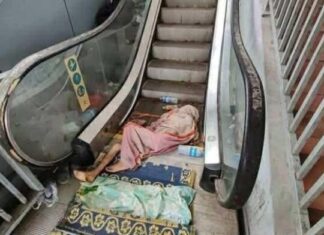 양곤 시내 육교에서 숨진 노숙자 남성