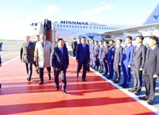 민아웅흘라잉 위원장, 러시아서 원자력 포럼 참석…푸틴 대통령과 회담 예정