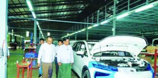 바고, Dongfeng 브랜드 EV 생산 본격화… “Myint Myat Maung” 공장 현장 점검 및 국산화 확대 요청
