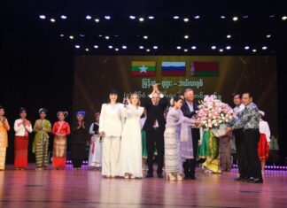 러시아-미얀마-벨라루스 3국 국제 예술 교류 공연, Yangon에서 성황리 개최