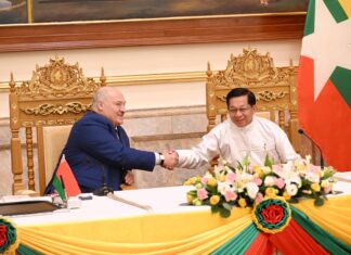 미얀마-벨라루스, 군사 기술 및 경제 협력 강화 합의…비자 면제 등 다수 양국 협약 체결