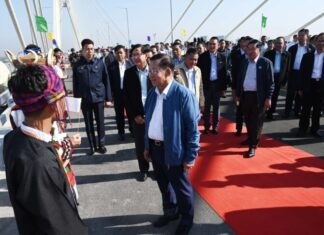 철통보안속에 진행된 한국-미얀마 우정(Dala) 교량 개통, 양곤과 Dala 타운십 연결…지역 개발 전환점 맞다