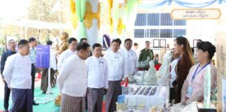 미얀마 최대 규모 영세중소기업 상품전 개최…전통 음식·전기차 한자리에