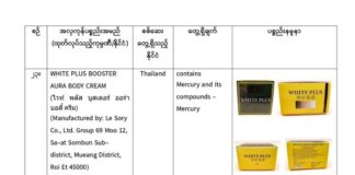 미얀마, FDA가 29종의 위험 화장품 사용 경고…수입 및 판매 업체에 강력 조치 예고