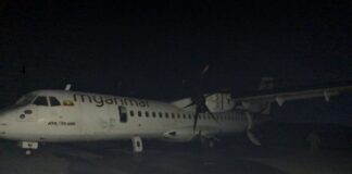 민간인 가득한 비행기에 자폭 드론 테러… Myitkyina 공항 공격 260221-MNA1