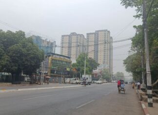 양곤 대기오염, 건강 적신호…161 US AQI로 “매우 위험” 경보 260223-Air