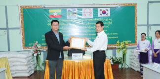 한국, 만달레이 지진 피해 지원 위해 1,620톤 쌀 기부