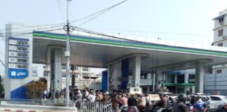 미얀마 2부제 운행 실시, 석유 대란…이란-이스라엘 충돌 여파로 Tachileik 타운십 연료 공급 멈춤