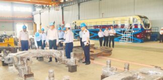 미얀마 친환경 배터리 전기 열차(BEMU) 첫 생산 중