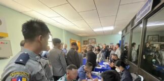 태국 경찰 고위대표단, 미얀마 Tachileik 타운십 방문… 24명 태국인 체포 관련 온라인사기 범죄 연루 여부 조사