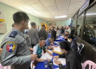 태국 경찰 고위대표단, 미얀마 Tachileik 타운십 방문… 24명 태국인 체포 관련 온라인사기 범죄 연루 여부 조사