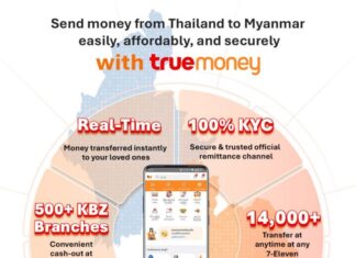 태국 미얀마 노동자, TrueMoney Wallet으로 KBZPay 송금 가능