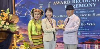 KBZ Foundation 후원인 Aung Ko Win, Rotary 인도주의 봉사상 수상